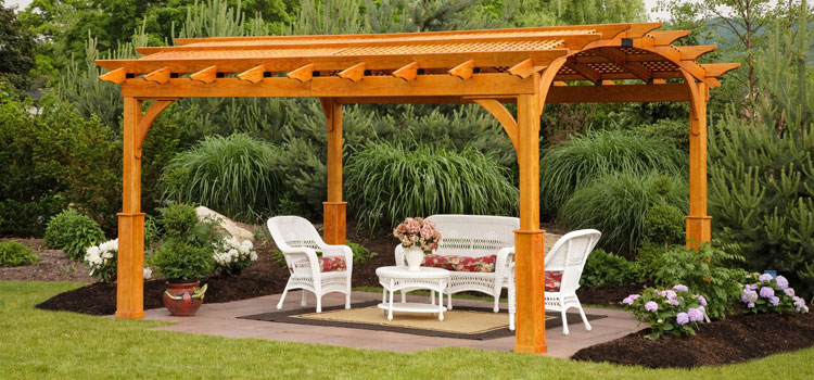 Cedar Wood Pergola Installation in Pico Rivera, CA