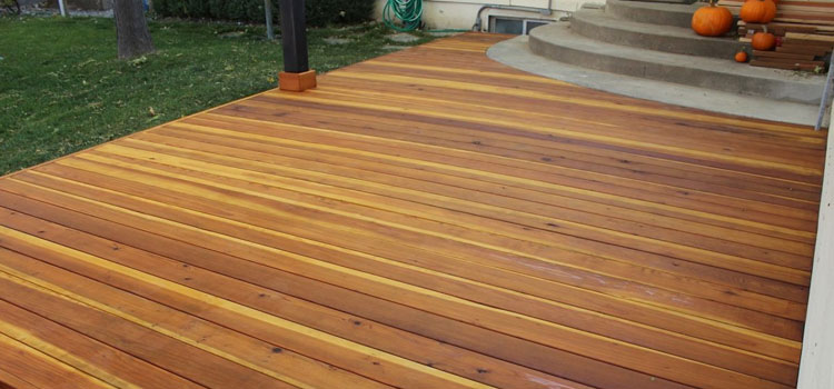 Smooth Redwood Decking in Pico Rivera, CA